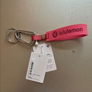 lululemon athletica Pink Key & Card Holder with Carabiner